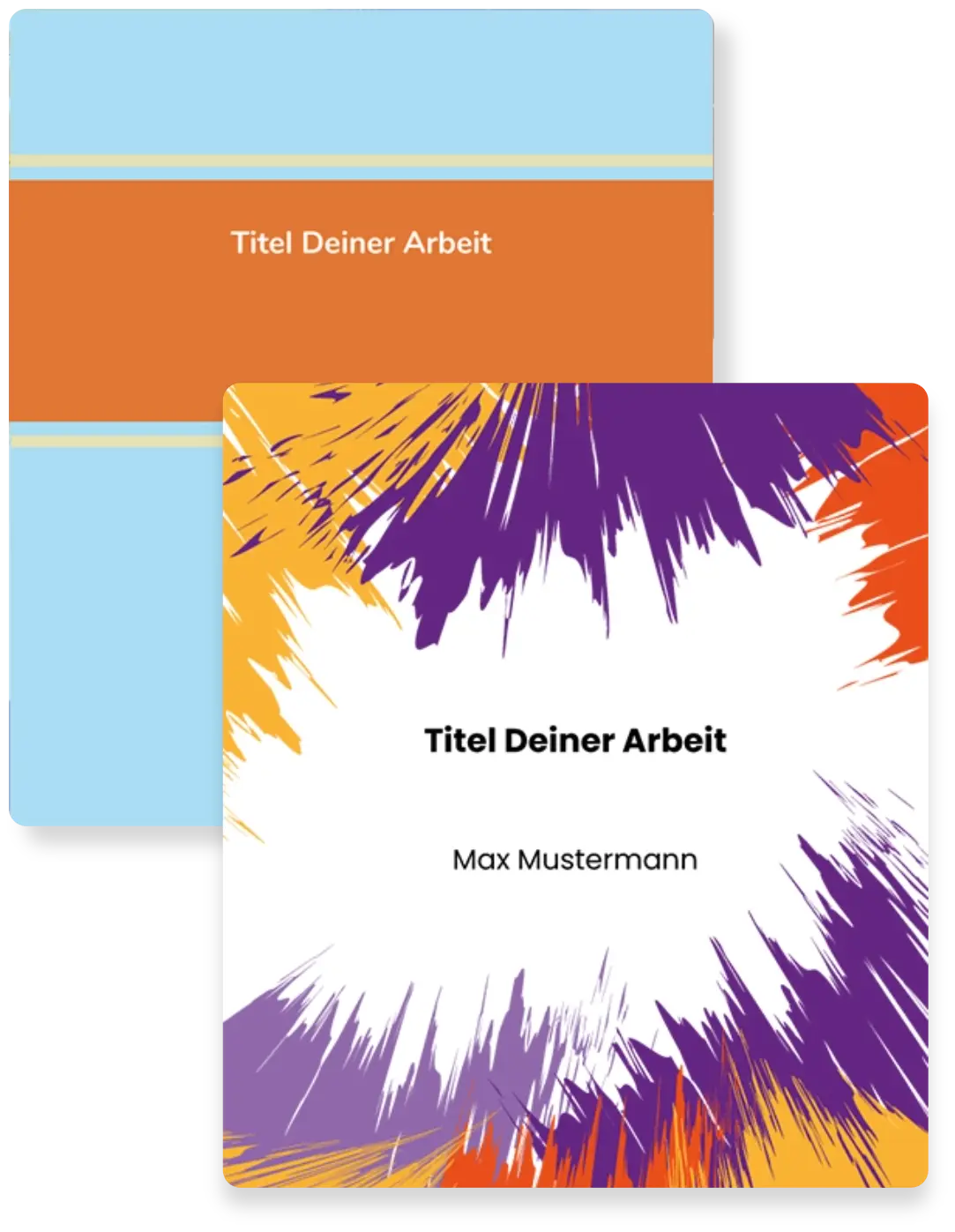 Zwei Softcover-Designs